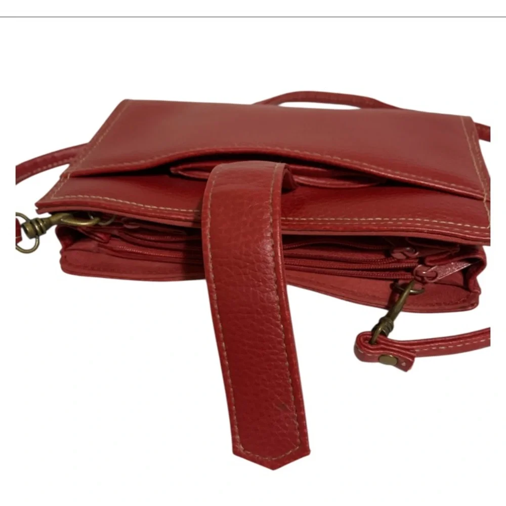 Buxton Red Crossbody Bag Handbag Clutch